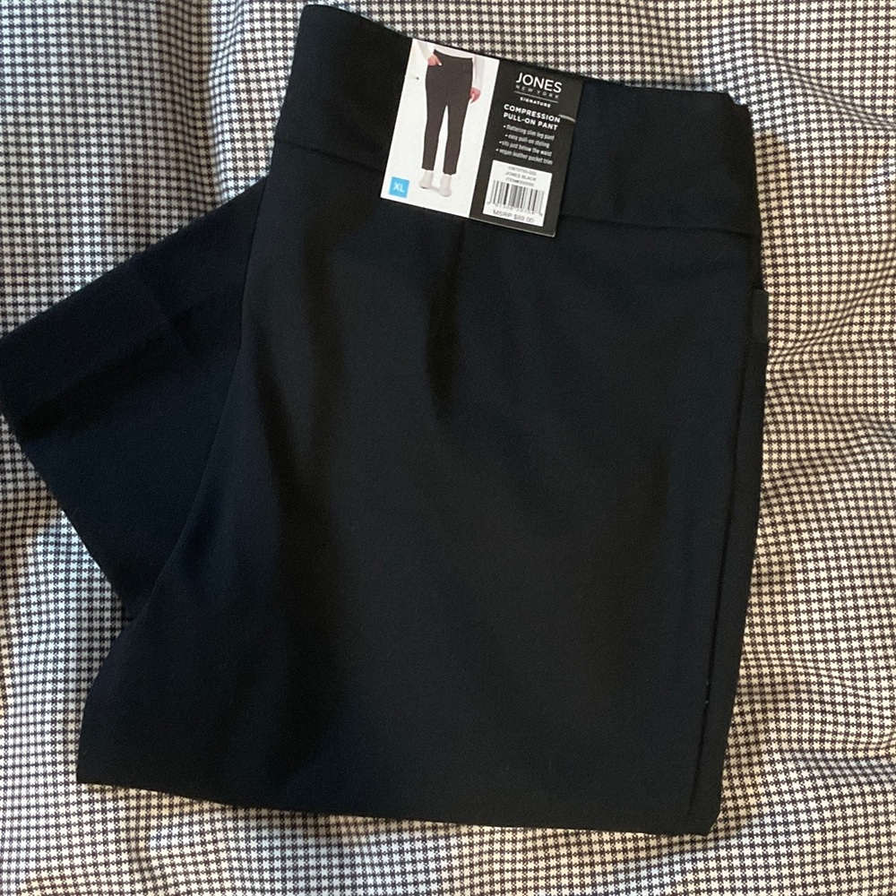 Jones New York Classic Black Trousers XL